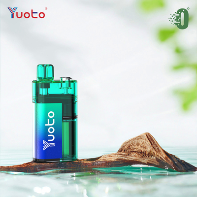 Fluxo de ar ajustável YUOTO Vapor descartável com 10-12W de potência e 0% de nicotina