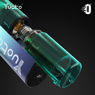 Fluxo de ar ajustável YUOTO Vapor descartável com 10-12W de potência e 0% de nicotina