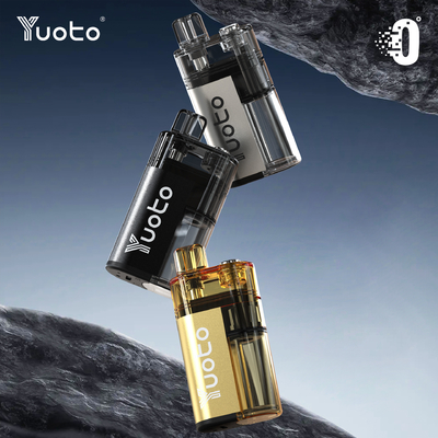 Fluxo de ar ajustável YUOTO Vapor descartável com 10-12W de potência e 0% de nicotina