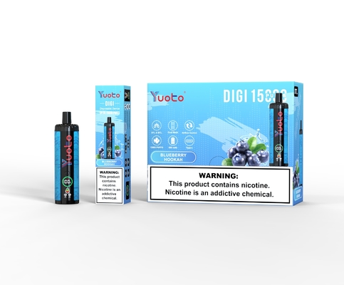 Yuoto DIGI 15000 Puffs Daul Mesh Coil Vape 20 ml Vape descartável