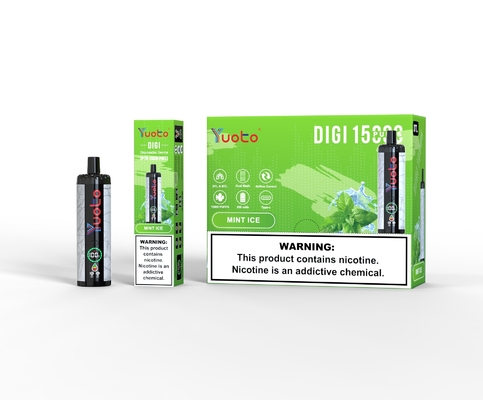 Yuoto DIGI 15000 Puffs Daul Mesh Coil Vape 20 ml Vape descartável