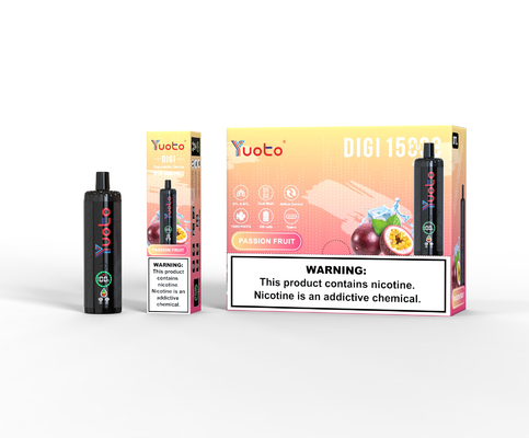 Yuoto DIGI 15000 Puffs YUOTO Vapor descartável bobina de malha dupla Dois modos