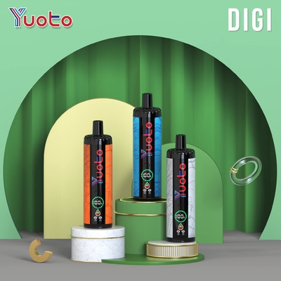 Fluxo de ar ajustável YUOTO 15000 Puffs Vapor descartável com bobina DualMesh 850mAh Bateria 23 sabores