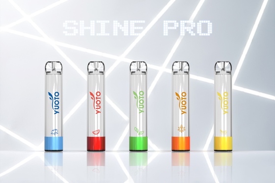 Yuoto brilha pro 2000 sopros Vape 15 sabores com 5ML E Juice Capacity