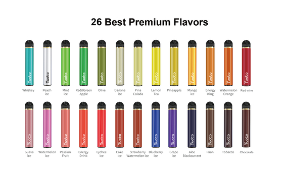 Certificado descartável de 23 CF do CE de Vape 5ml E Juice Capacity dos sopros dos sabores 1500
