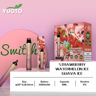 O gosto permutável 3000 bateu a pena descartável de Vape para o abrandamento
