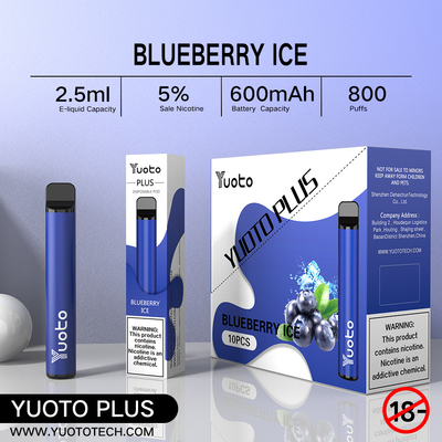 Sopro descartável 3.5V do sinal de adição 800 de Yuoto do original de Vape 100% do Cig de 7W-12W E
