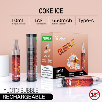 A bolha de Yuoto do gelo do pêssego, 4000 sopros engrena vagens de Vape do mirtilo das bobinas