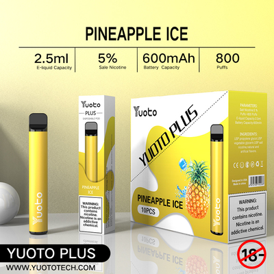 Yuoto mais 800 morango misturada da framboesa do mirtilo do sabor do cigarro 32g 11 dos sopros E