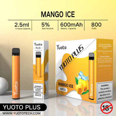 OEM/ODM misturados de Vape de 11 sopros do sabor 800 para o abrandamento da barra do sopro
