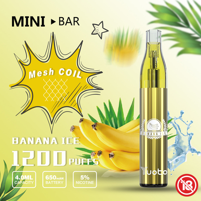 o cigarro descartável Vape de 4ml E encerra o sopro 1200 com a bateria 650mah