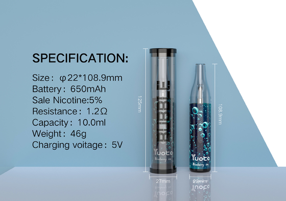 De Yuoto da bolha 4000puffs 650 mah 10ml da malha da bobina do vape vapor recarregável descartável do ecig do colada do pina da disjunção não