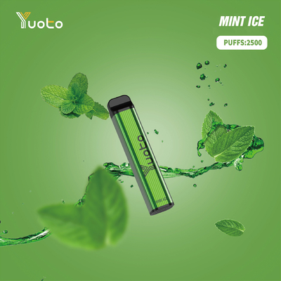 Do yuotovape descartável quadrado do vape do yuoto da forma do eliquid do xxl 2500puffs 1200mah 7ml de Yuoto a vagem a mais quente do vape das uvas do sabor