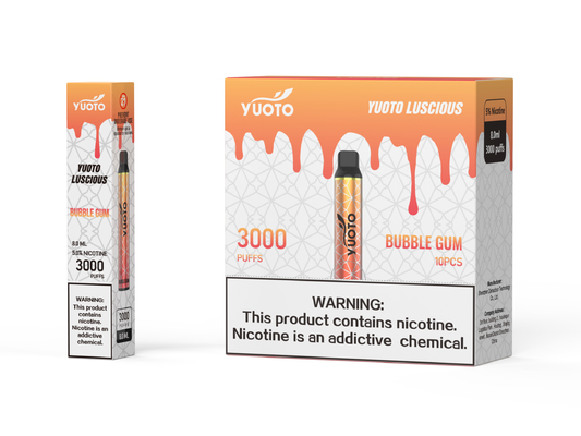 Do yuotovape descartável gostoso do vape do yuoto do eliquid de Yuoto vagem original do vape da fábrica 3000puffs 1350mah 8ml na porcelana