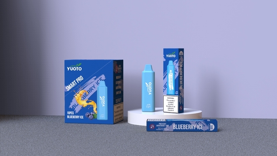 A compatibilidade eletrónica ROHS MSDS Yuoto 1500 sopra a bateria descartável 48g de Vape 2-5%Mg 800mAh