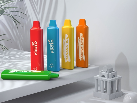 Yuoto 2-5%Mg 1500 sopra linha quadrada aparência da bateria descartável de Vape 800mAh