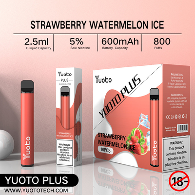 Yuoto 800 sopra Vape com área 2,5 ML Juice Capacity de Origal de 11 sabores
