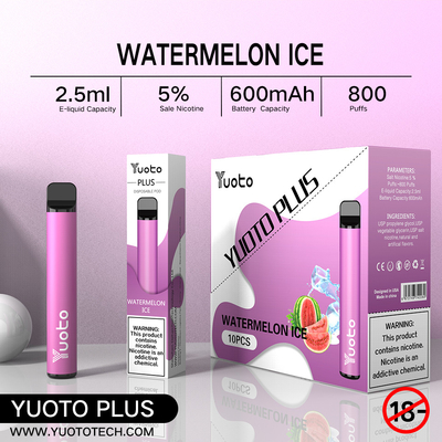 Yuoto 800 sopra Vape com área 2,5 ML Juice Capacity de Origal de 11 sabores