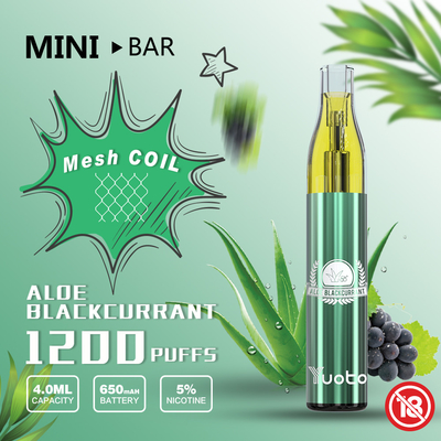Rússia Yuoto quente Mini Bar 1200 sopra a capacidade descartável 4ml do E-suco 15flavor
