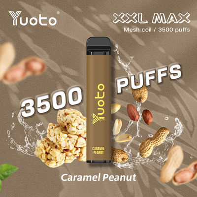 FCC 1200 Mah Yuoto Vapor descartável XXL MAX 3500 Puffs Dispositivo Aromas