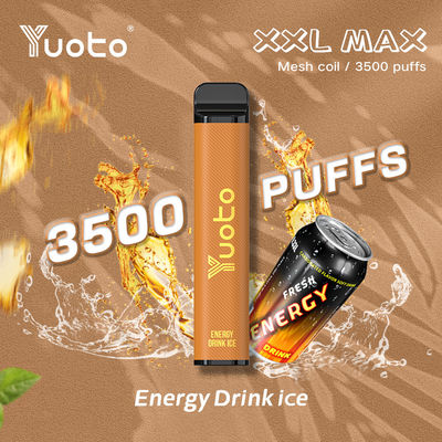 Yuoto Vape descartável XXL MAX 3500 Puffs Dispositivo Sabores