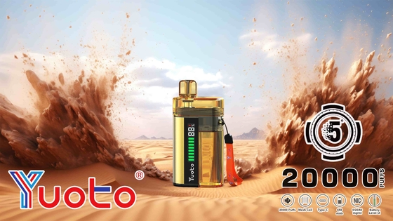 Melhore sua experiência de vaping com o vape yuoto 5000 puffs, bateria de 850mAh e fluxo de ar ajustável