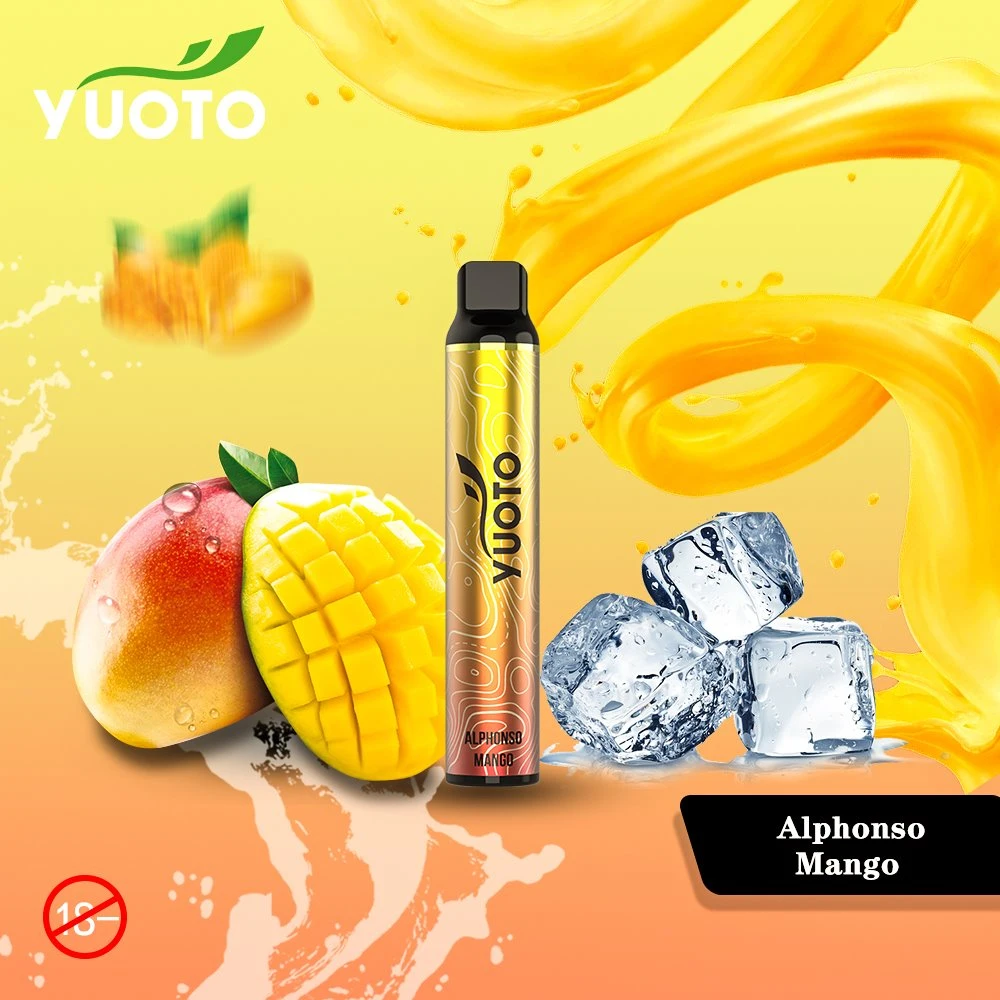 O fabricante Yuoto Luscious 3000 sopra cigarro descartável por atacado de Vape Pen Pod Vaporizer Nicotine Electronic