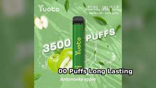 Sabores de dispositivos Yuoto XXL MAX 00 Puffs